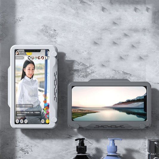 360 Degree Rotating Mobile Phone Holder Phone Stand Shower Phone Holder with Hook Waterproof Custom